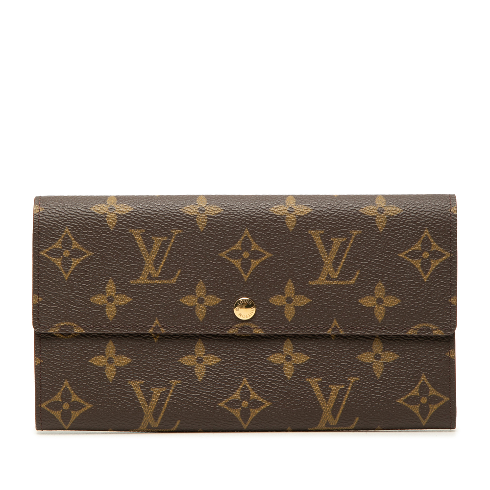 Pre-Loved Louis Vuitton Monogram Sarah Long Wallet
